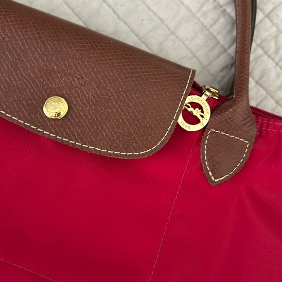 Longchamp red tote bag - Picture 4 of 7